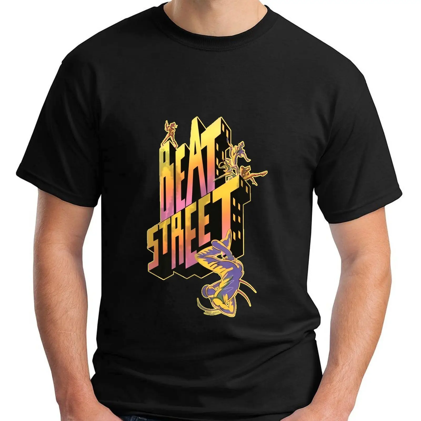 

Beat Street American 80s Drama Film T-Shirt Men Cotton T-Shirt Printed T Shirt top tee Different Colours High Quality