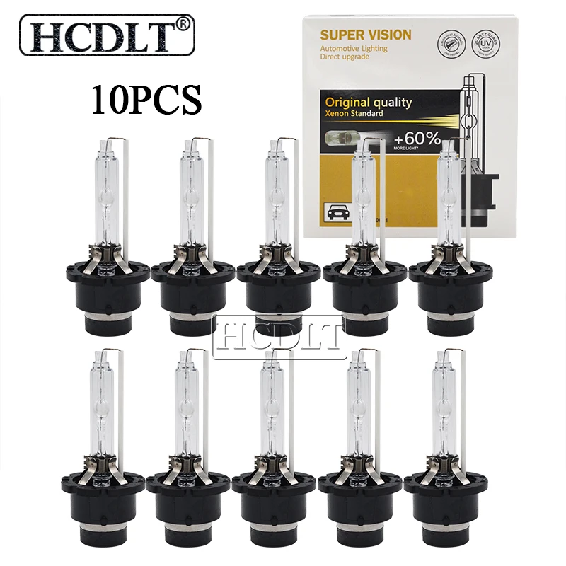 Hcdlt, 5 пар, D2S 35 Вт HID ксеноновая лампа 55 W D2S D2R D4R D4S автомобильных фар лампа 5000 K 4300 K 8000 K 6000 K Замена лампы