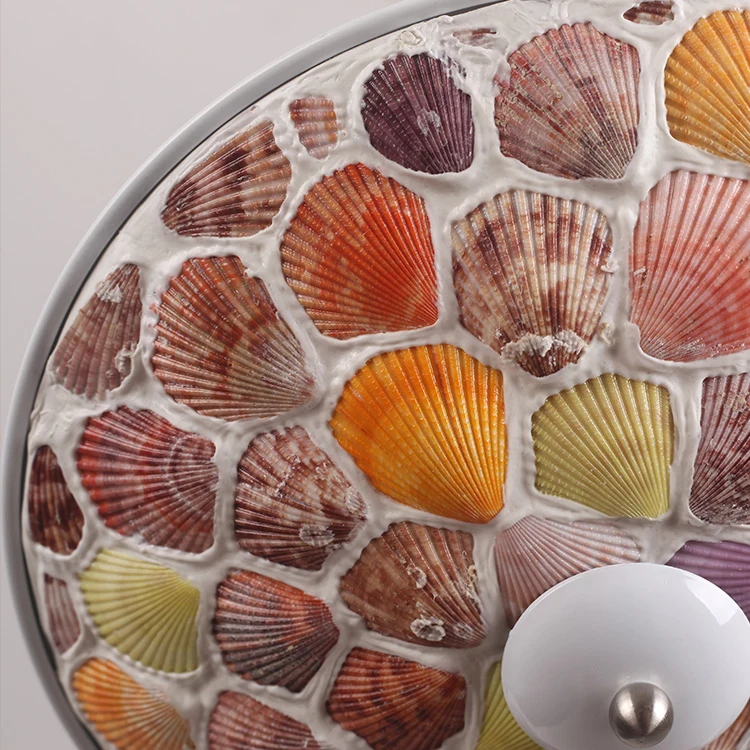 

Brief fashion glasss pendant light fixture home deco colorful shell pendant lamp