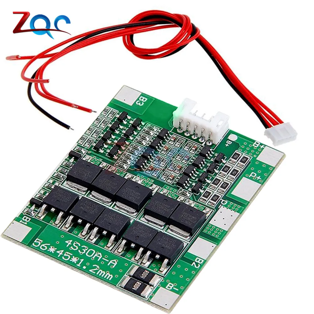 

4S 30A 14.8V Li-ion Lithium 18650 Battery BMS Packs PCB Protection Board Balance Integrated Circuits Module