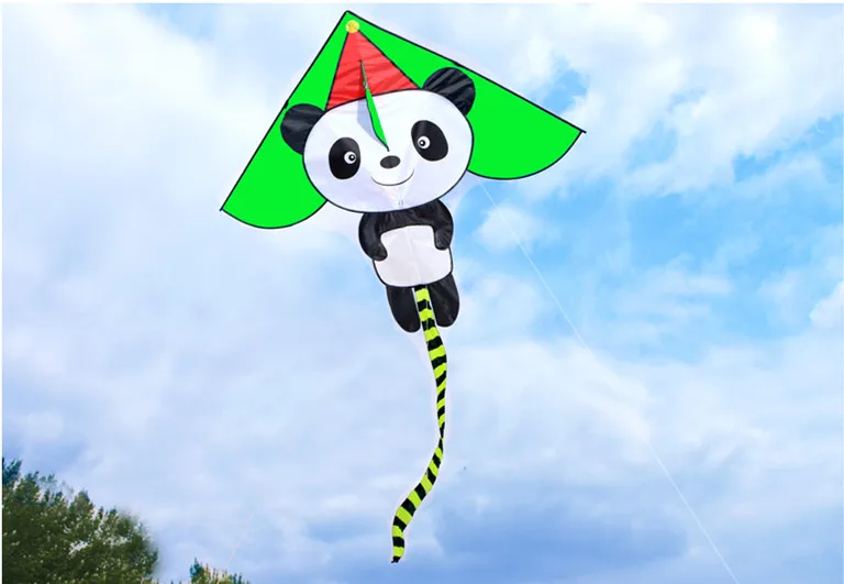 

NEW ARRIVE 59 INCH CUTE PANDA KITE WITH STRING EASY TO FLY ANIMAL KITES FOR KIDS