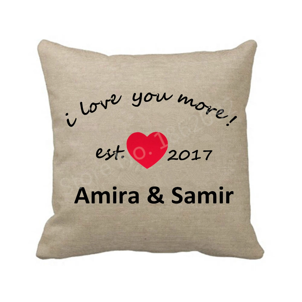 Персонализированные I Love You More я никогда не буду любить тебя Чехлы для пары под