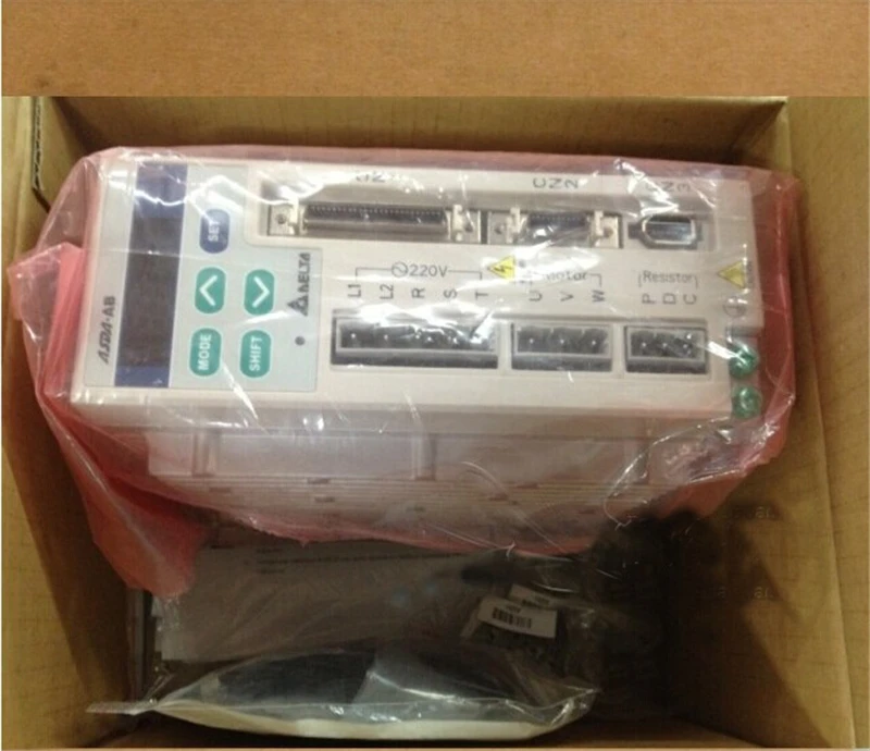 Delta ECMA-C30602SS + ASD-A0221-AB 200 Вт Серводвигатель наборы драйверов 220VAC 0.2KW 60 мм 3000 об/мин