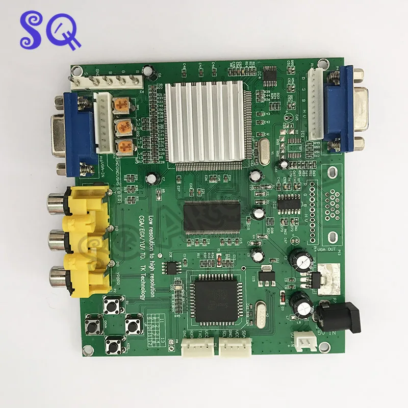 Аркадная игра RGB/CGA/EGA/YUV К двойной VGA HD видео конвертер адаптер доска GBS-8220