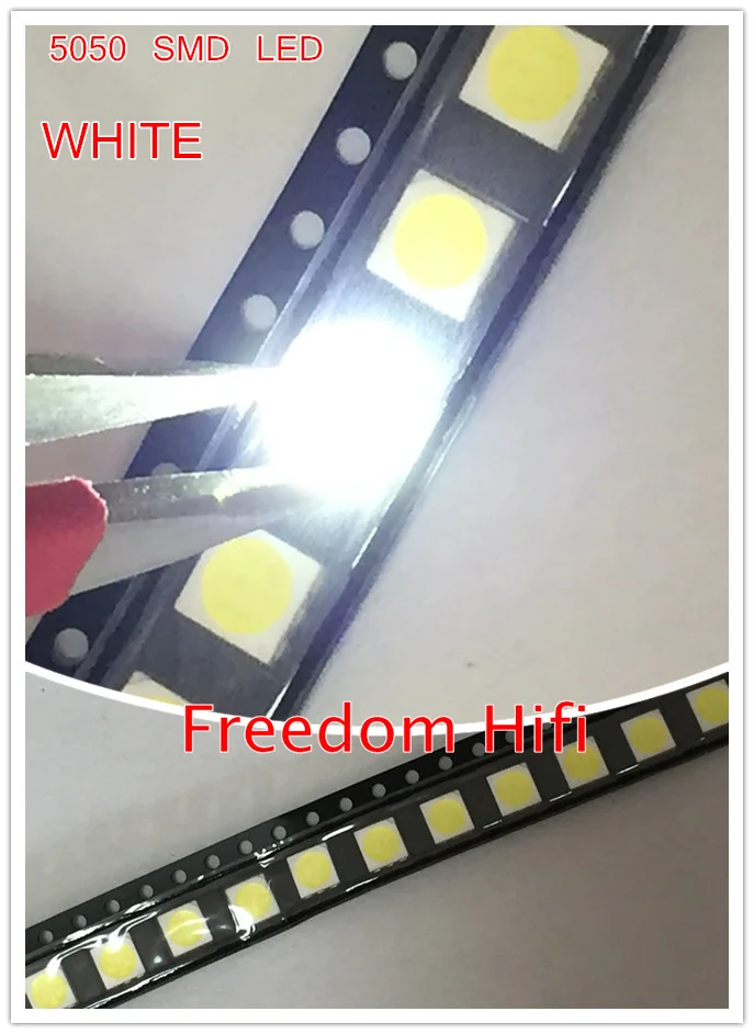 200 шт. 5050 SMD светодиодный диоды smd белый/натуральный белый CCT:4000 4500k 0 2 w 60MA NW|smd 5050|smd