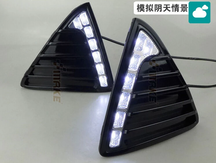 

Glossy surface led drl daytime running light for Ford focus 2012-13 with dimmer control top quality super bright