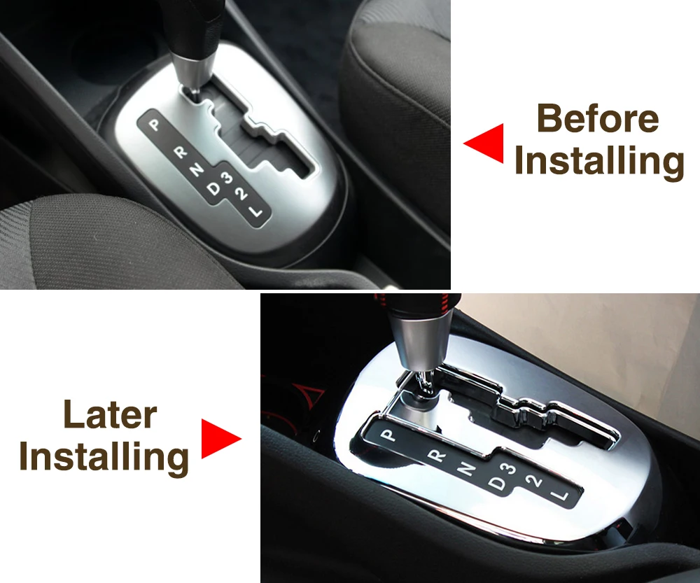 Стайлинг автомобиля VCiiC хромированная отделка ABS наклейка на головку шестерни