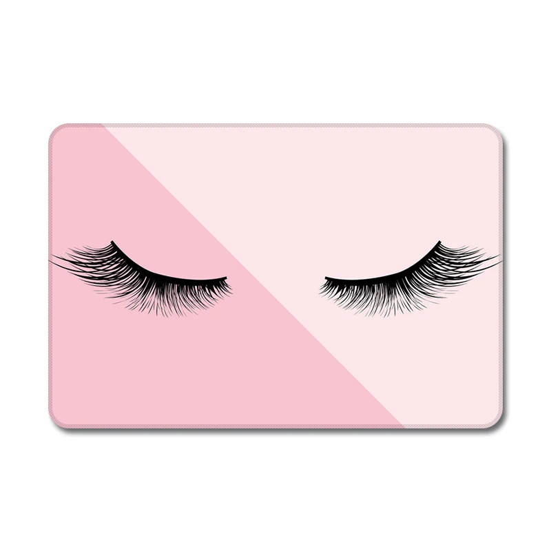 Розовые фрукты Лев ресницы крутой дизайн натуральный резиновый стол коврик для