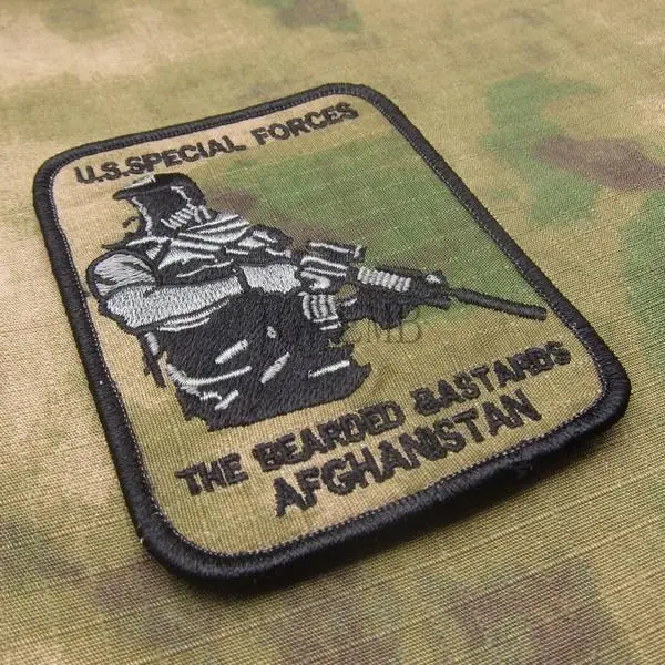 A TACS FG Devgru NSWDG бородатые ублюдки Военная Тактическая вышивальная нашивка B3024|embroidery