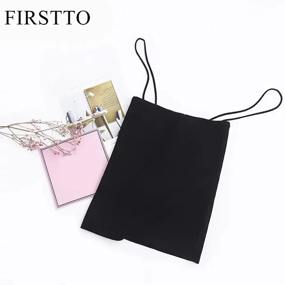 FIRSTTO сексуальные яркие цвета Фитнес Тонкий Спагетти комбинация на бретельках