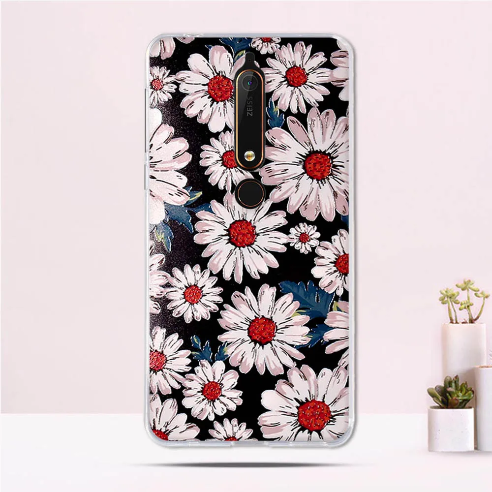 Чехол для телефона Nokia 6 1 защитная задняя крышка 2018 силиконовый мягкий чехол из