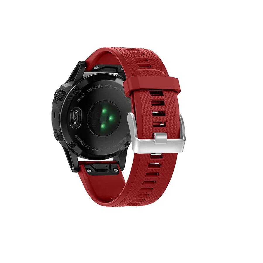 Official red Силиконовый спортивный ремешок для Garmin Forerunner 945 935 смарт-ремешок для часов Quick Release Easyfit сменный ремешок на запястье ремень - Цвет ремешка: Official red