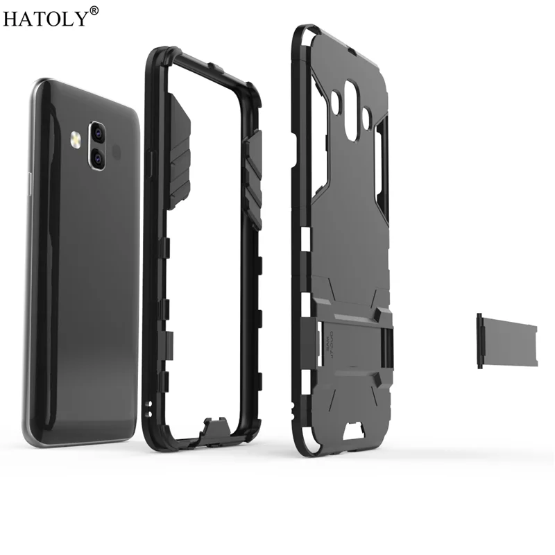 Чехол HATOLY для Samsung Galaxy J7 DUO TPU + пластиковый двухслойный защитный чехол