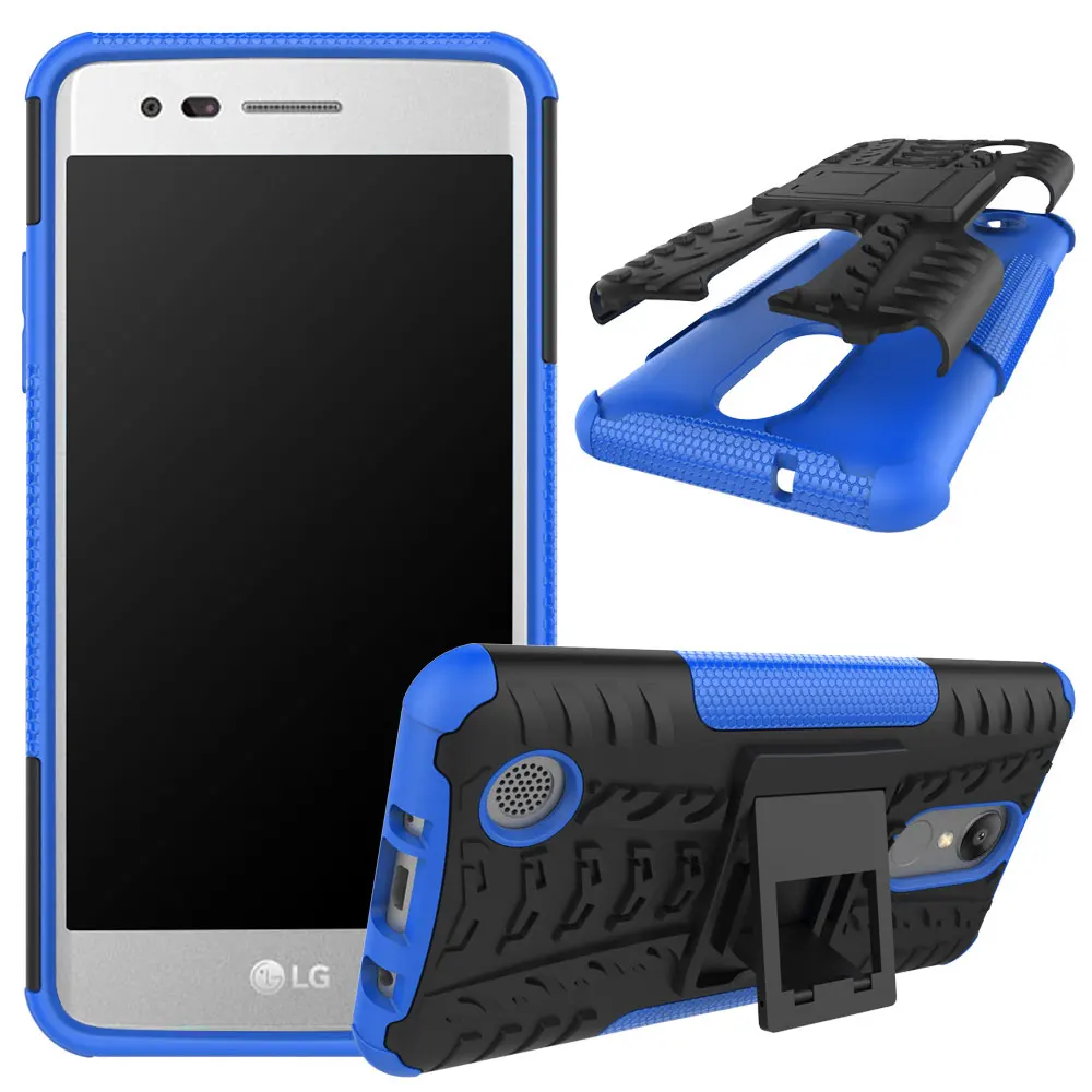 Cases For LG K8 2017 Fundas 5.0&quot TPU &amp PC Dual Armor Capa Hard Silicone Coque Back Cover V3 / Phone Case |