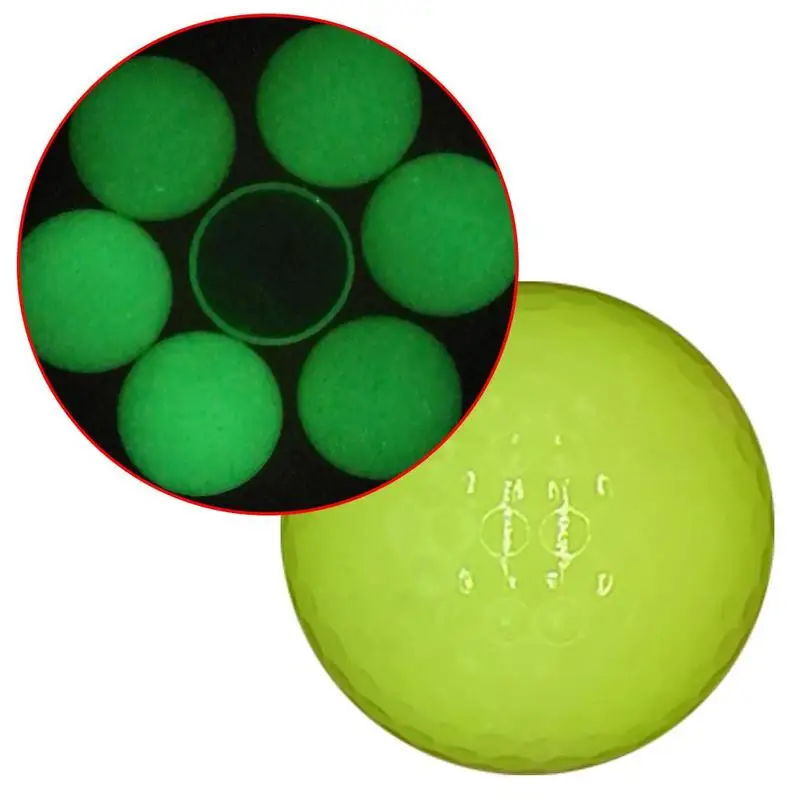 1pcs Luminous Golf Ball Light-up Flashing Night Light Glowing Fluorescence Balls Golfing Practice | Спорт и развлечения