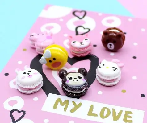 8PCS mixed 8 шт мультфильм Макарон бургер слизи DIY аксессуары Пластилин поставки слаймов наполнитель для прозрачного пушистого слизи Подарочная игрушка для детей - Цвет: 8PCS mixed