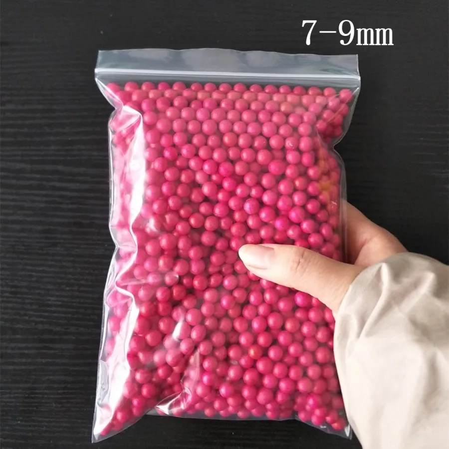 7-9mm rose red 13 г 7-9 мм 13000 шт DIY снежные грязевые частицы аксессуары слизи шары маленькие крошечные пенопластовые бусины для плавок наполнитель для DIY Поставки - Цвет: 7-9mm rose red