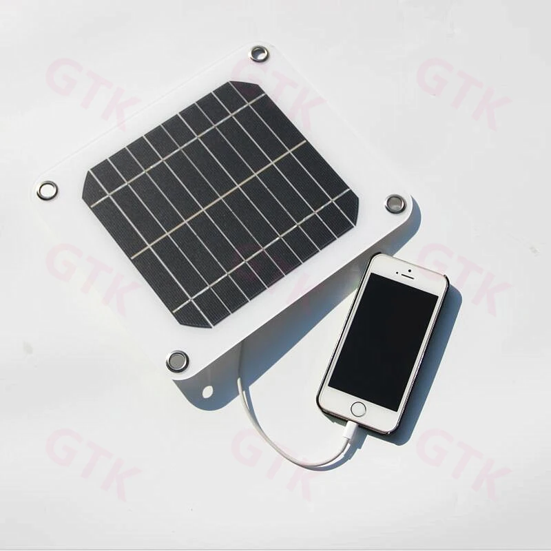 ГТК 5W 5V Кремниевая монокристаллическая солнечная панель 1A USB порт Мобильный