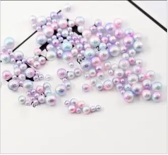 1-3mm 500pcs Смесь Радуга Цвет круглый искусственный жемчуг бусы без бусины с отверстиями Сделай Сам ремесла для Для женщин HG99 - Цвет: 1-3mm 500pcs