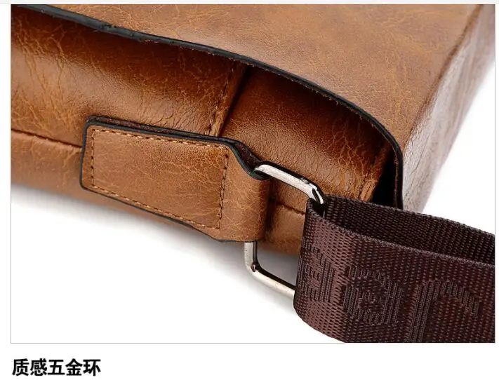 New Jeep Men's Bag Business Bag Men's Shoulder Messenger Bag Jeep Leather Casual Bag