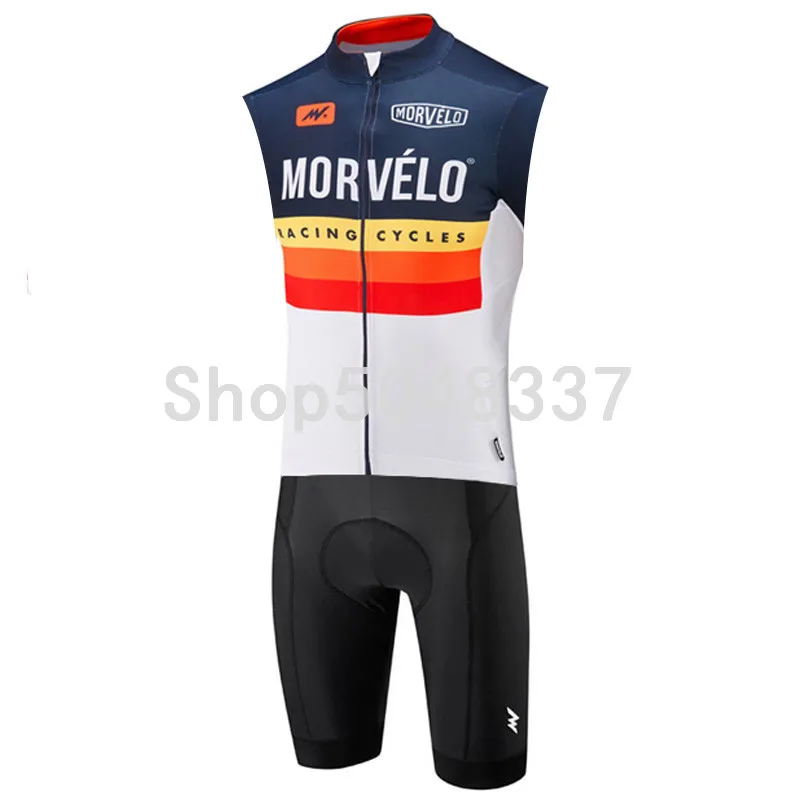 Триатлонный костюм Мужской без рукавов Велоспорт Джерси Morvelo Skinsuit комбинезон Ropa Ciclismo Hombre летний бег велосипед спортивный комплект