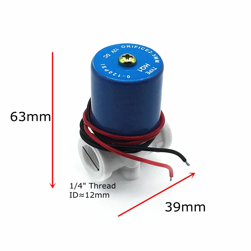Электромагнитный винт воды клапан G1/4 &quotDC12V DC24V 2 способ 0 120PSI|Клапан| |
