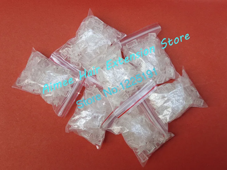 1000 шт. Кератиновый клей с плоским кончиком/Итальянский кератин для