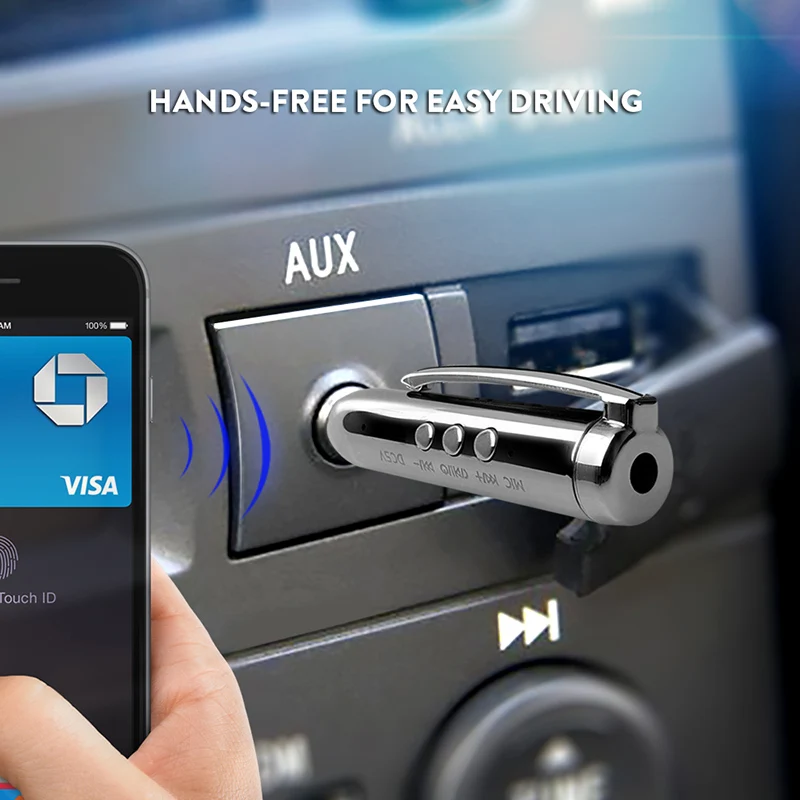 Новый беспроводной Автомобильный Bluetooth Aux приемник аудио Музыка 3 5 мм разъем