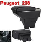 Подлокотник CITYCARAUTO для хранения и поддержания порядка, подлокотник для PEUGEOT 208, подлокотник для салона автомобиля