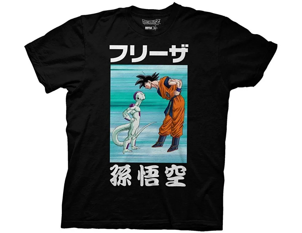 

2019 T Shirts For Men Cotton Summer Style Z Coldness Goku Staredown Adult T-Shirt Funny Tees