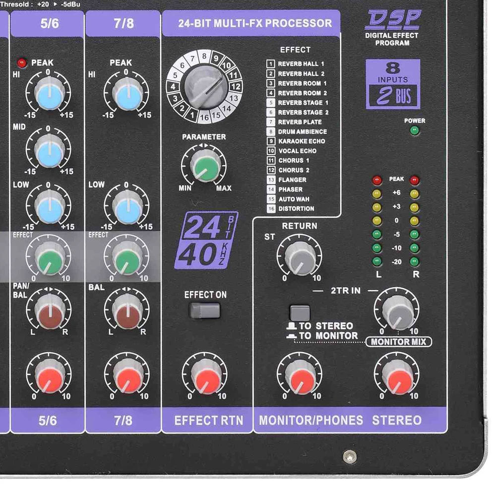 Leicozic Vi-8 профессиональный звуковой микшер 8-канальный сетевой видеорегистратор микшерный пульт для сцены церкви концерт караоке dj микшер системы dj оборудование
