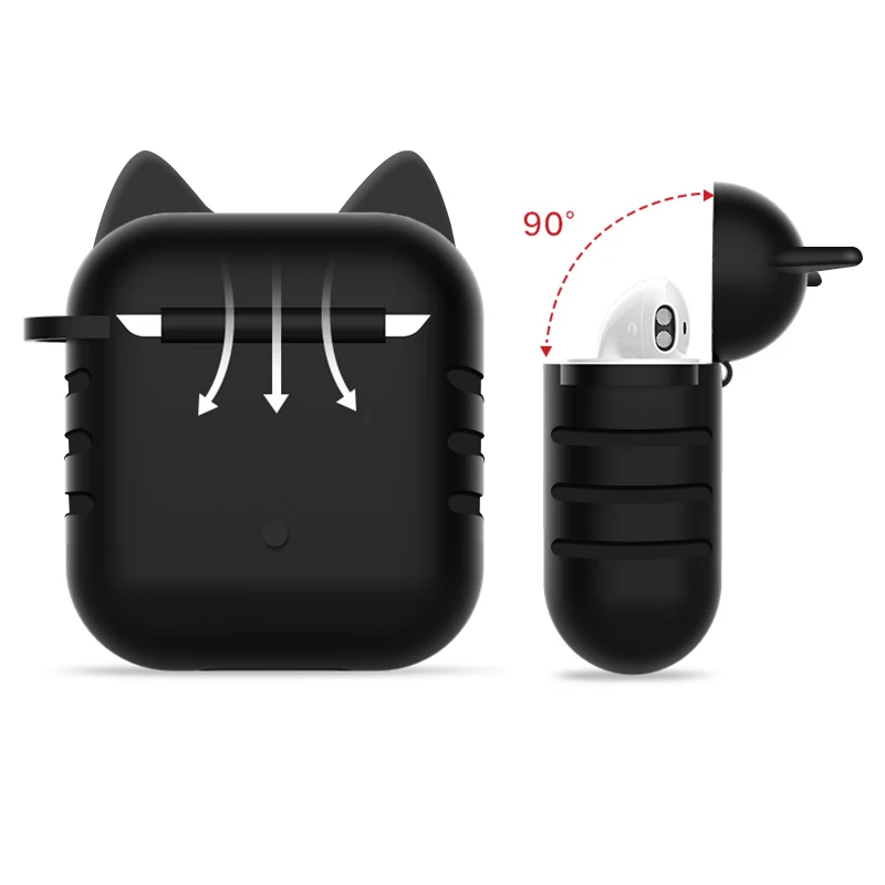 Силиконовый чехол для Airpods, брендовый чехол, аксессуары для наушников, Роскошный чехол, разноцветный милый кот, ТПУ, Мягкий противоударный чехол для Air Pods i12
