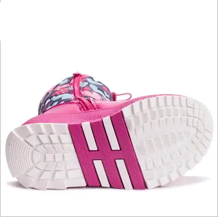 Winter new children's shoes Russian anti-skid warm snow boots fashion print girls | Мать и ребенок