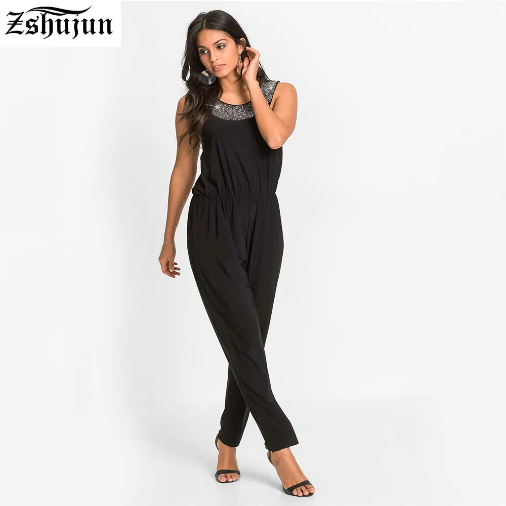 Женский комбинезон с вышивкой бисером свободного покроя|women jumpsuit|women jumpsuits free
