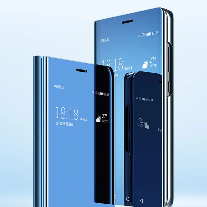 Чехол GKK для Samsung Galaxy S10 умный зеркальный флип-протектор аксессуары телефонов