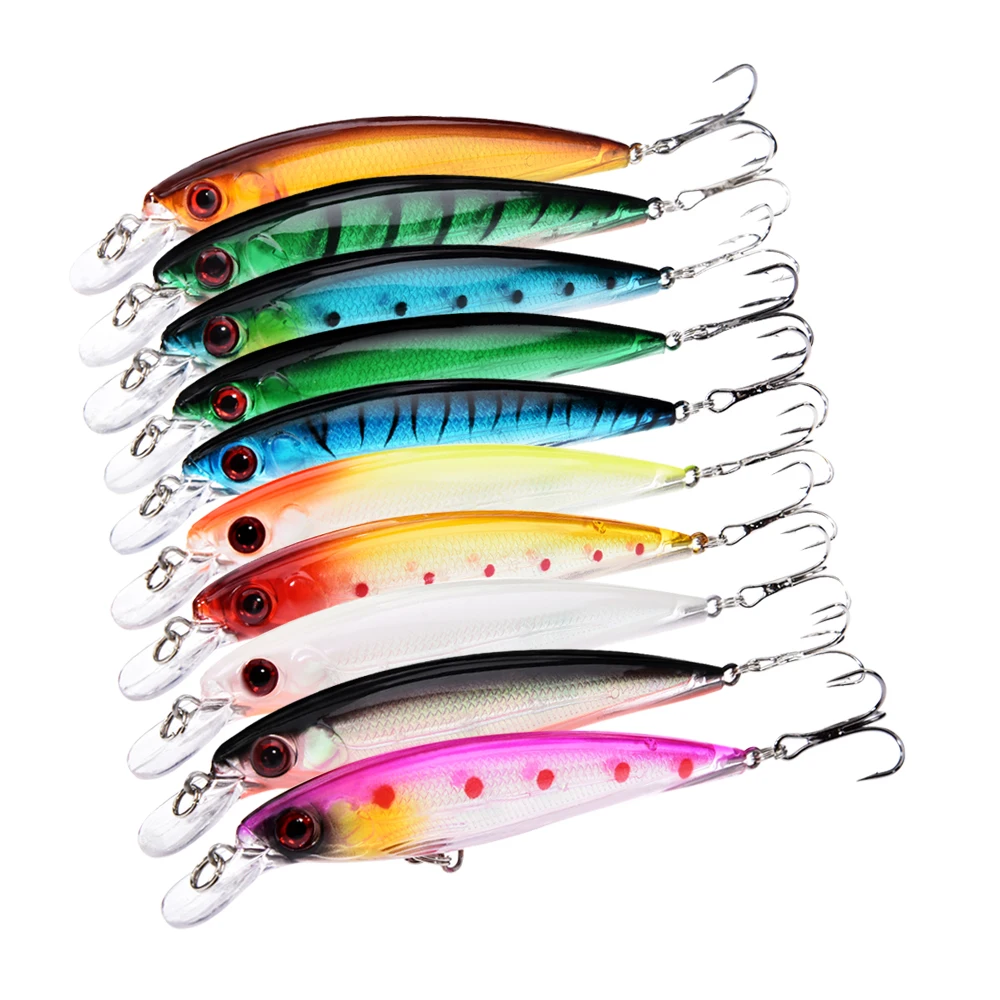 Рыболовные приманки-Воблеры Peche Minnow, 3D глаза, плавающие лазерные кренкбейты для ловли карпа, пластиковые приманки, Pesca Isca