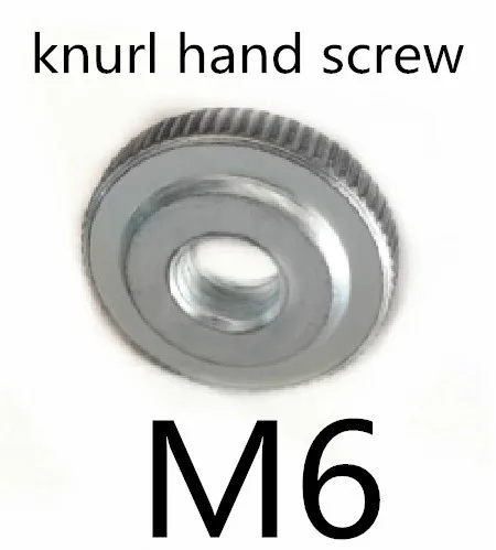 

50pcs/lot High Quality M6 Steel With Znic Flat Head Knurled Hand Nuts