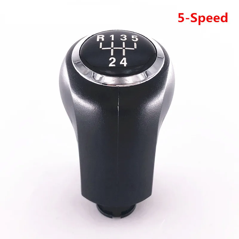 5-Speed 5 Скорость хромированный MT Шестерни рукоятка рычага переключения передач для Защитные чехлы для сидений, сшитые специально для OPEL Astra H III 3 MK5 Zafira B Corsa D для Vauxhall Шестерни переключения Рычажная ручка с шариковой головкой - Название цвета: 5-Speed