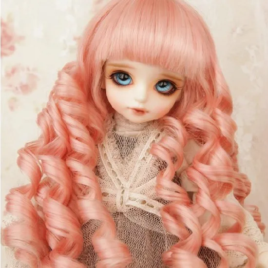 Аксессуары для кукол 1/3 1/4 1/6 bjd парик волос длинные волнистые волосы девочек