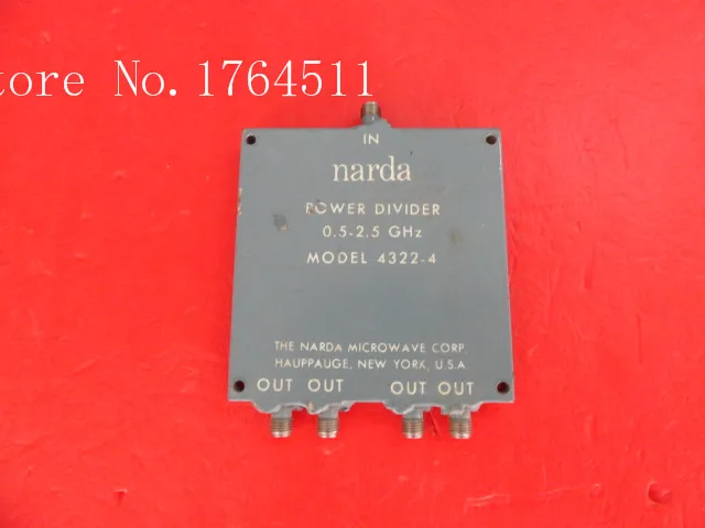 

[LAN] Narda 4322-4 0.5-2.5GHz RF coaxial four a divider SMA SWITCH