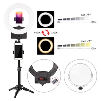 8inch 5500k dimmable ring light photography live video for led selfie makeup photo studio lighting with light stand