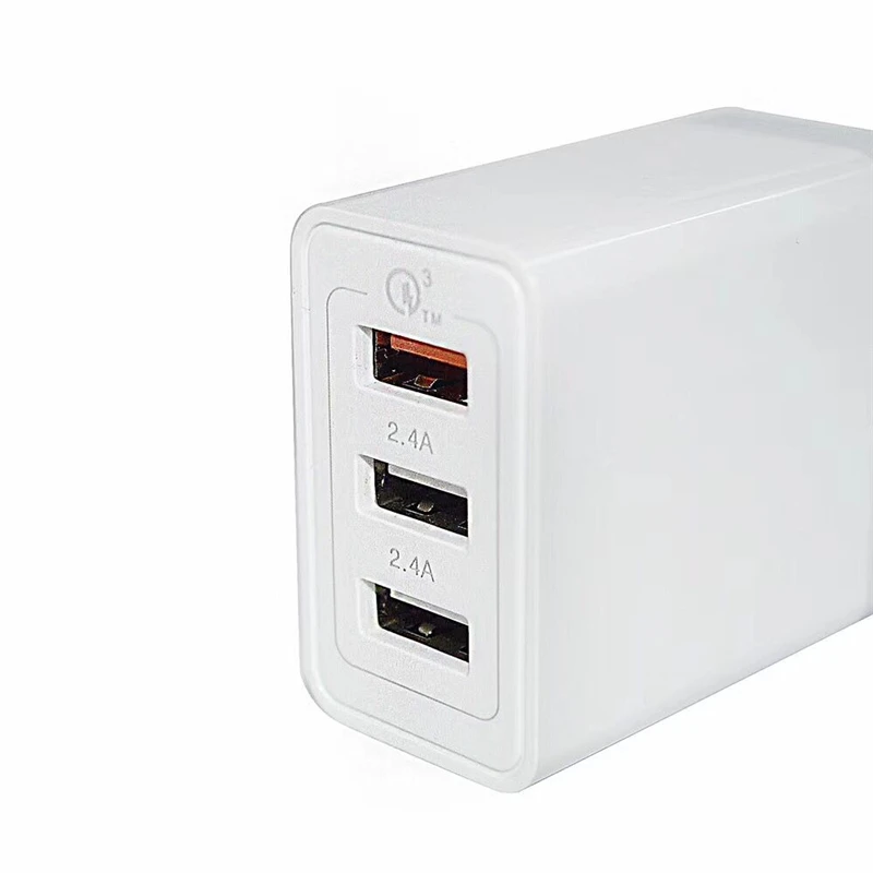 Универсальное быстрое зарядное устройство с 3 портами QC 0 30 Вт USB для iphone 7 8 ipad Samsung