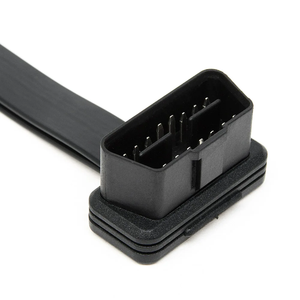 Универсальный OBD2 OBD 2 OBDII кабель 1 к двойной автомобильный разъем 16 контактный для
