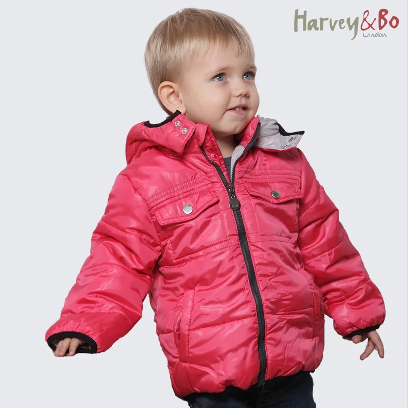 Детская осенняя хлопковая куртка с капюшоном для мальчиков и девочек|jacket coat for