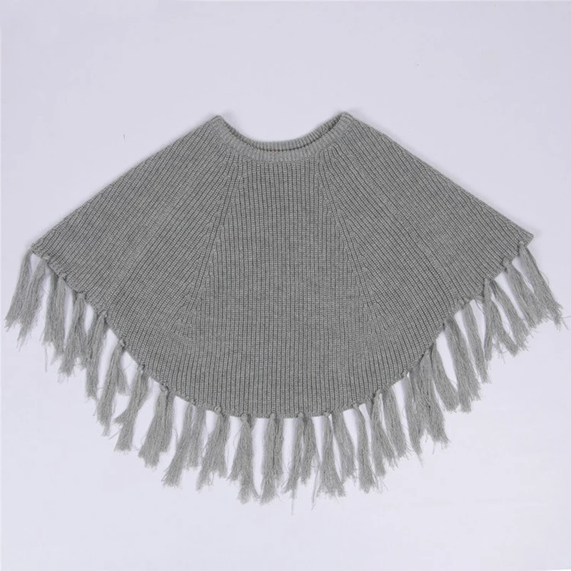 New 2019 Spring Fashion Baby Girls Sweaters Toddler 1-6Y Cloak Sweater Kids Cute Hooded Knitted Children Clothing | Детская одежда и