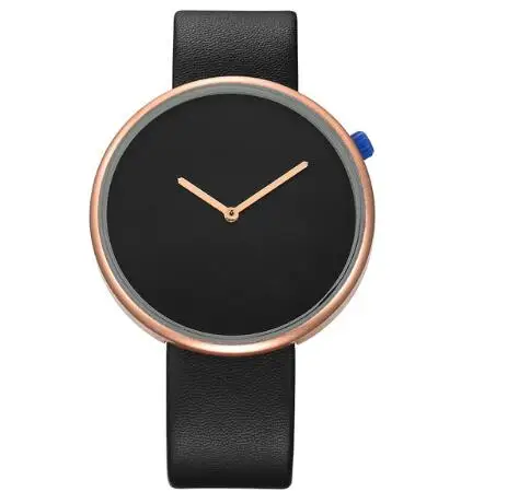 New Arrival Minimalist Style Wild Fashion Watches Men Women Sport Casual Quartz Wristwatch Soft Leather Strap Neutral Watch gift | Наручные