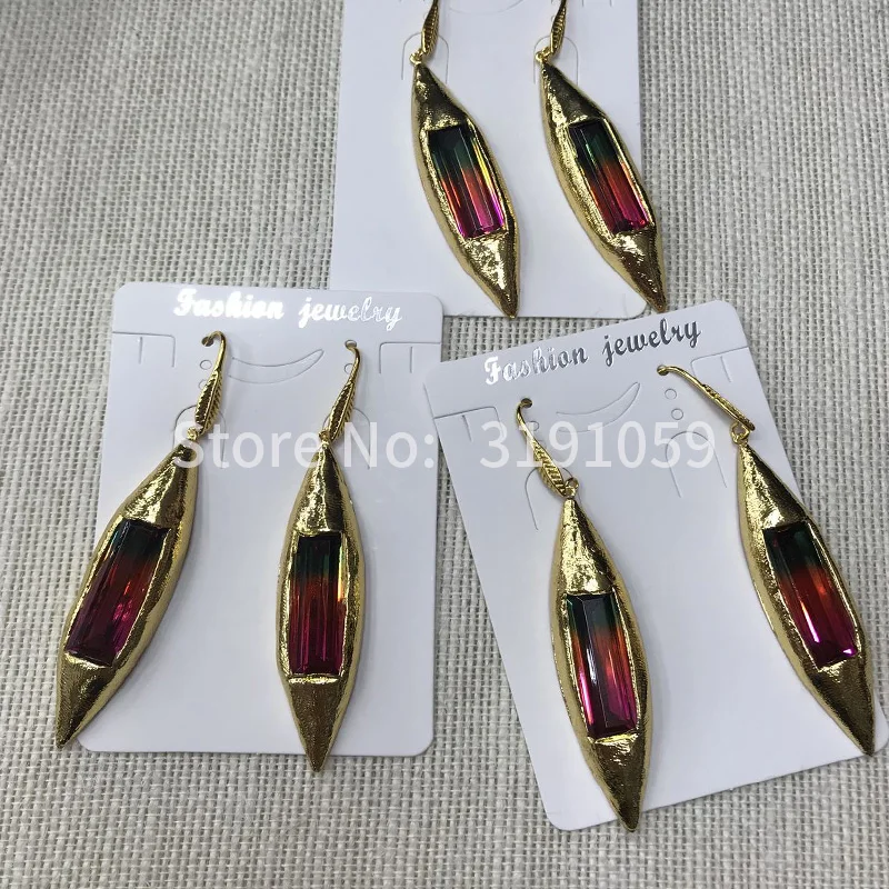 

2018 Long Style Simple Fresh Irregular Crystal Earrings Accessories