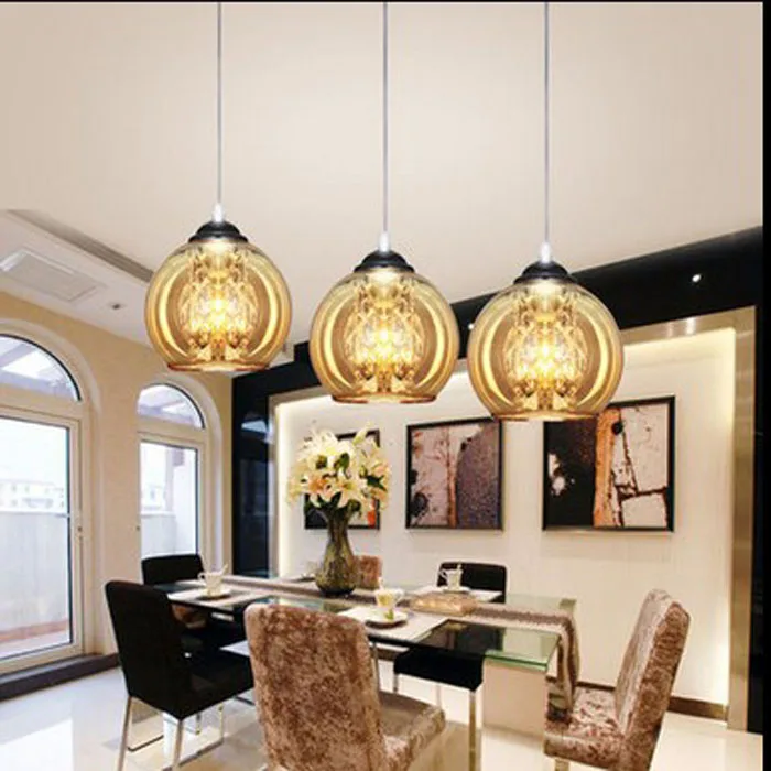 

Post-modern Creative DIY Glass Led E27 Pendant Light For Living Room Bedroom Dining Room