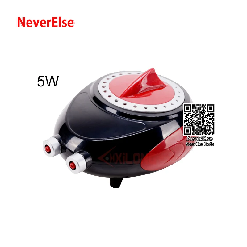 5W(2 Outlets) Супер тихий воздушный насос для аквариума воздушный компрессор для аквариума двойной/четыре выхода Регулируемый внешний увеличивающий кислородный насос аксессуары - Цвет: 5W(2 Outlets)