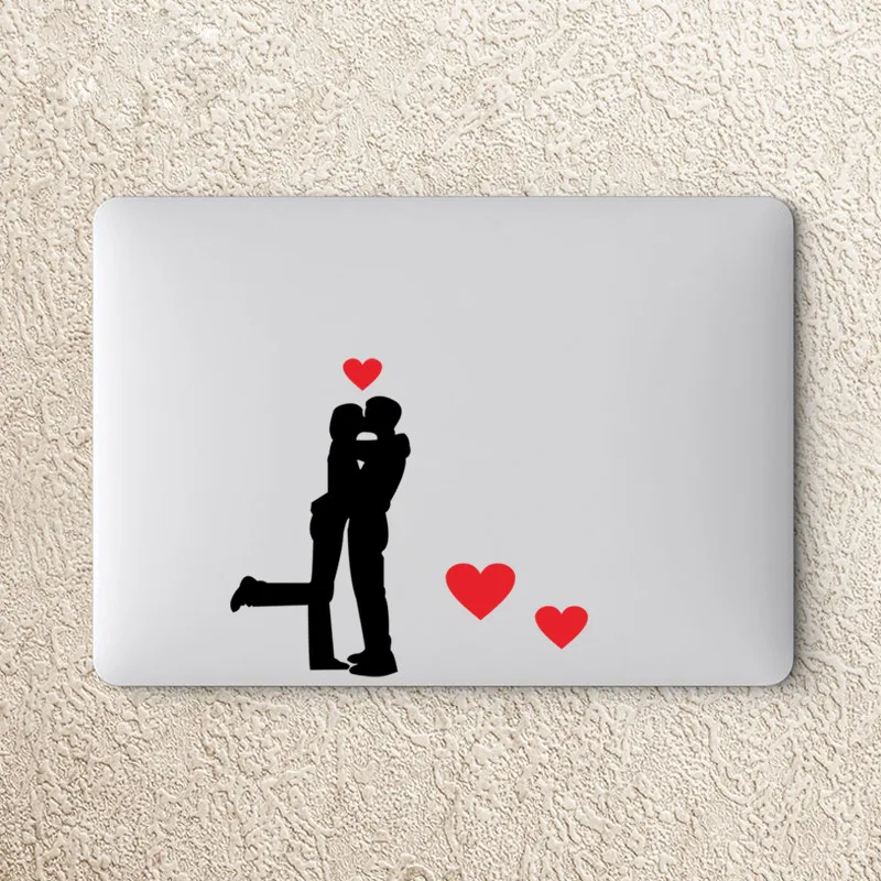 Влюбленные поцелуй сердце любящий компьютер Ноутбук чашка холодильника